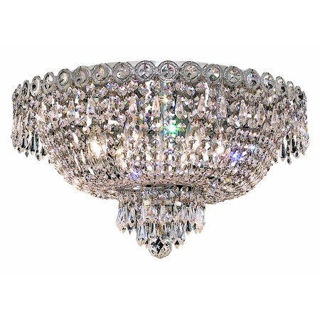 Elegant Lighting Royal Cut Clear Crystal Century 6-Light V1900F18C/RC